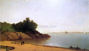  John Frederick Kensett A Quiet Day on the Beverly Shore - Art Print