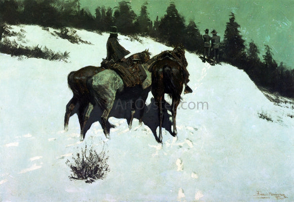  Frederic Remington A Reconnaissance - Art Print