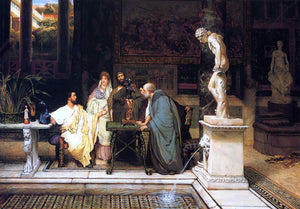  Sir Lawrence Alma-Tadema A Roman Art Lover - Art Print
