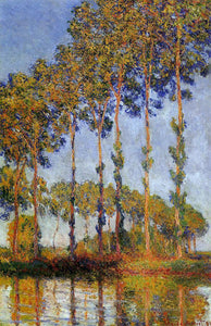  Claude Oscar Monet A Row of Poplars - Art Print