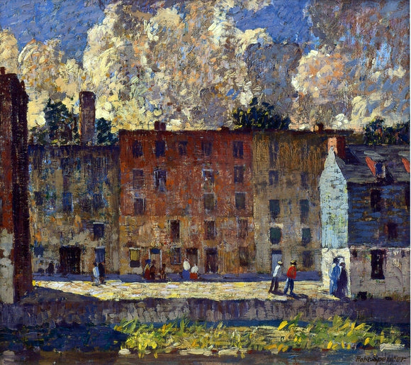  Robert Spencer A Row of Tenements - Art Print