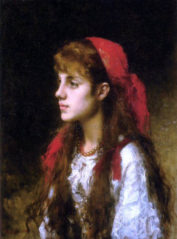  Alexei Alexeievich Harlamoff A Russian Beauty - Art Print