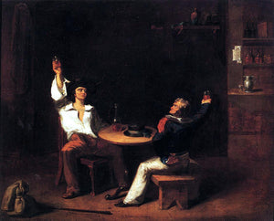  George H Comegys A Sailor of the U.S.S. Constitution, Toasting a New Recruit in a Saloon - Art Print