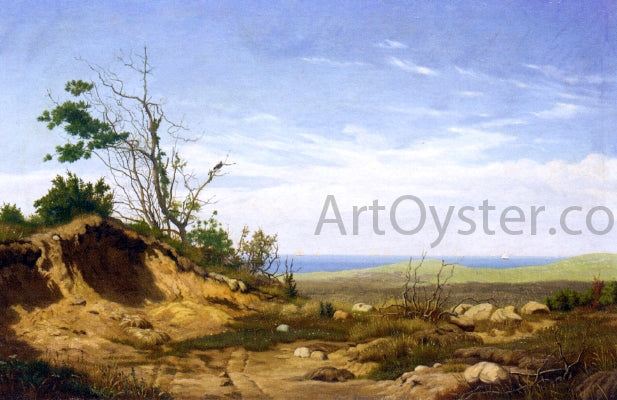 Carl Rasmussen A Sandbank before a Coastline Art Print – printoyster.com