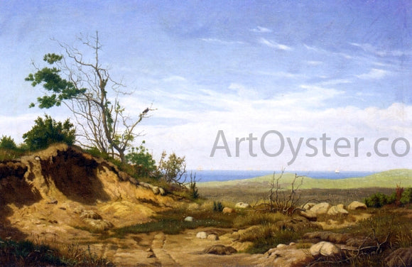  Carl Rasmussen A Sandbank before a Coastline - Art Print
