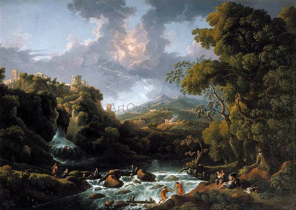  Jan Frans Van Bloemen A Scene in the Roman Campagna - Art Print