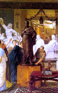  Sir Lawrence Alma-Tadema A Sculpture Gallery in Rome at the Time of Agrippa - Art Print