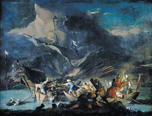  Johannes Lingelbach A Sea Battle - Art Print