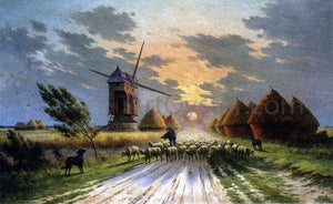  Armand Guery A Shepherd and his Flock - Art Print