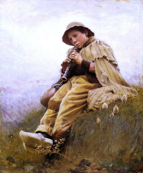  Charles Sprague Pearce A Shepherd Boy - Art Print