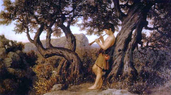  Henryk Hector Siemiradzki Shepherd Playing Flute - Art Print