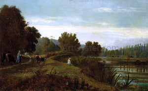  Nicolas Louis Cabat A Shepherd with his Flock - Art Print