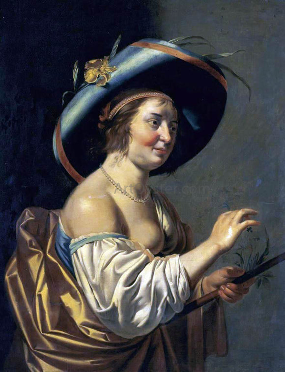  Jan Van Bijlert A Shepherdess - Art Print