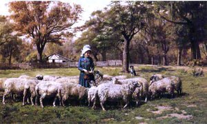  John Martin Tracy A Shepherdess - Art Print