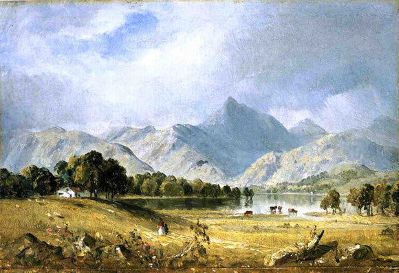  Sanford Robinson Gifford A Sketch of Derwentwater - Art Print