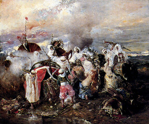  Guido Sigriste A Skirmish - Art Print