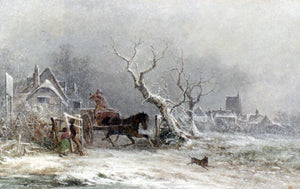  George Augustsus Williams A Snow Storm - Art Print