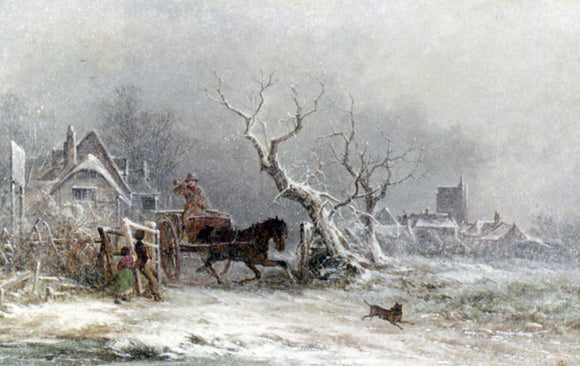  George Augustsus Williams A Snow Storm - Art Print