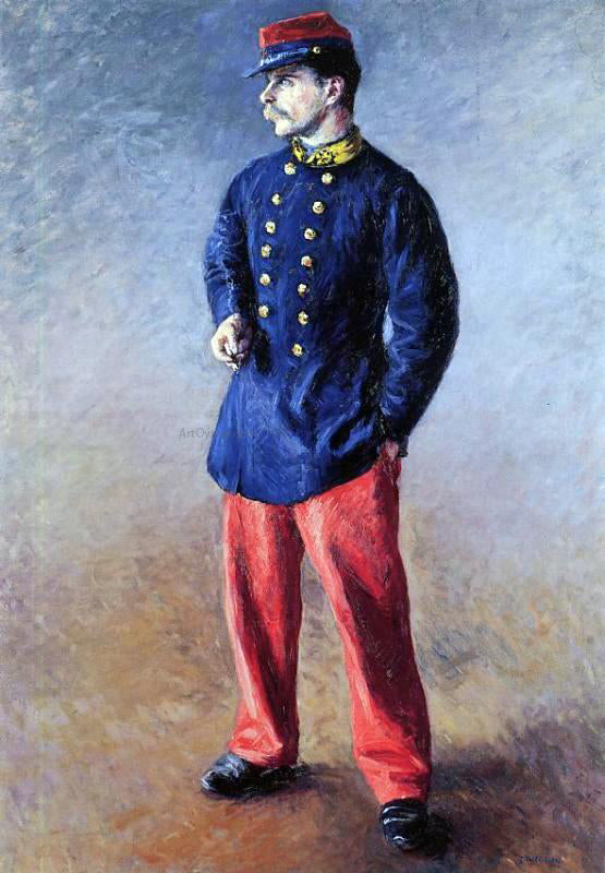  Gustave Caillebotte A Soldier - Art Print