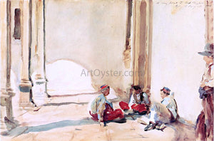  John Singer Sargent A Spanish Barracks - Art Print