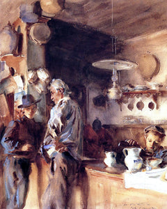  John Singer Sargent A Spanish Interior - Art Print
