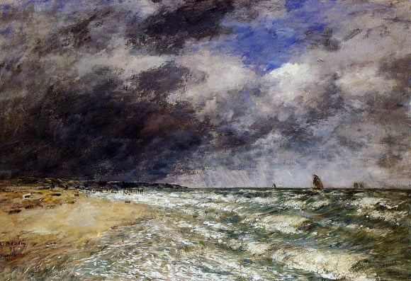  Eugene-Louis Boudin Squall from Northwest - Art Print