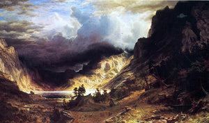  Albert Bierstadt A Storm in the Rocky Mountains - Art Print