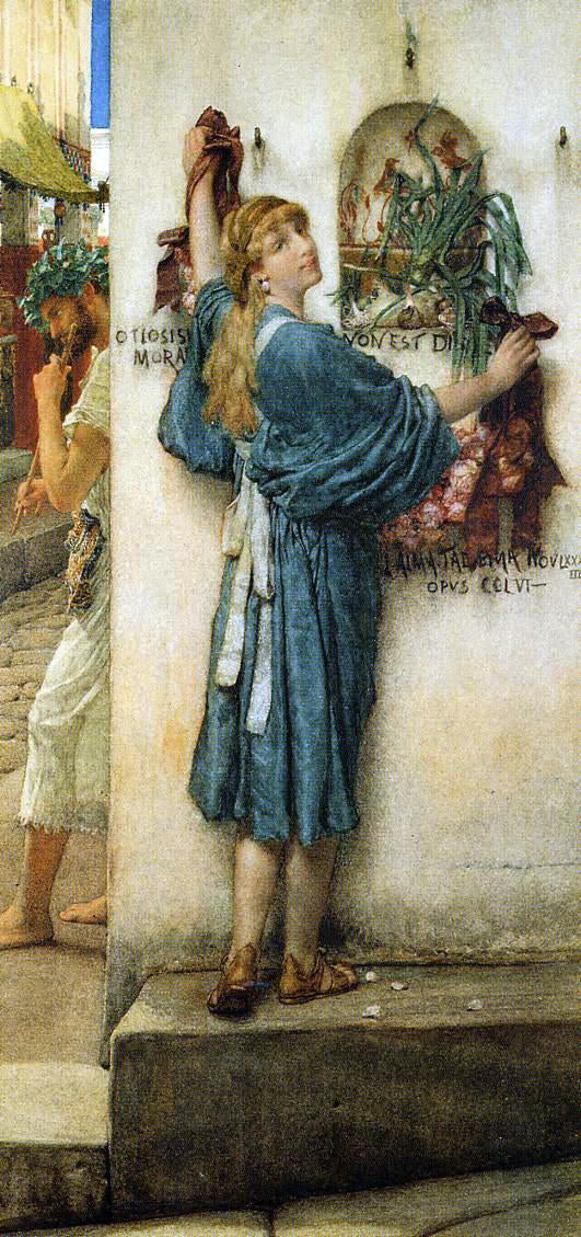  Sir Lawrence Alma-Tadema A Street Altar - Art Print