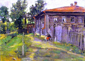  Constantin Alexeevich Korovin A Street in Pereslavl - Art Print