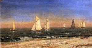  Jasper Francis Cropsey A Study at Long Beach - Art Print