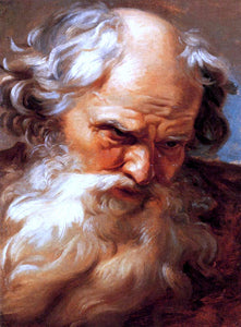  Gabriel Francois Doyen A Study For A Head Of Neptune (recto) - Art Print