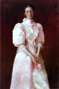  William Merritt Chase A Study in Pink (also known as Portrait of Mrs. Robert P. McDougal) - Art Print