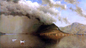  Sanford Robinson Gifford A Sudden Storm, Lake George (also known as Coming Rain, Lake George) - Art Print