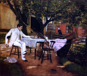  William Merritt Chase A Summer Afternon in Holland (also known as Sunlight and Shadow) - Art Print