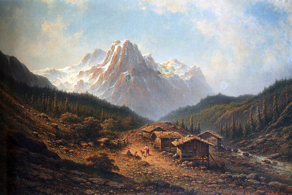  Johannes Hilverdink A Summer Day In The Alps - Art Print