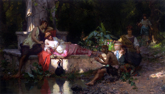  Cesare Augusto Detti A Summer Idyll - Art Print