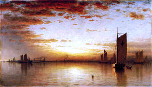  Sanford Robinson Gifford A Sunset, Bay of New York - Art Print