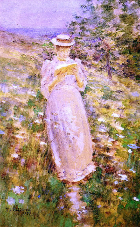  Theodore Robinson A Sweet Girl Graduate - Art Print