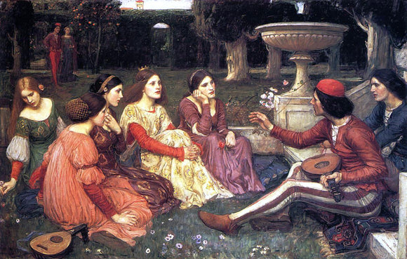  John William Waterhouse A Tale from the Decameron - Art Print