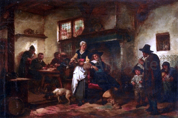  Herman Frederik Ten Kate A Tavern Scene - Art Print