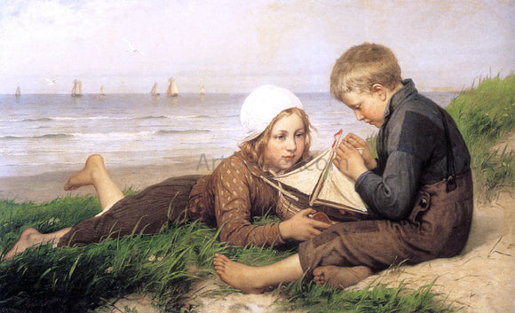  Henri Jacques Bource A Toy Boat - Art Print