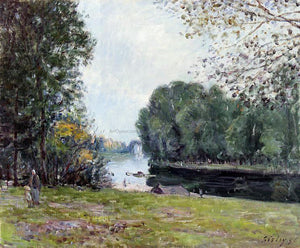  Alfred Sisley A Turn of the River Loing, Summer - Art Print