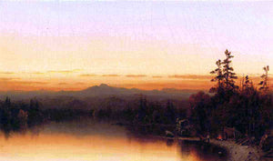  Sanford Robinson Gifford A Twilight in the Adirondacks - Art Print