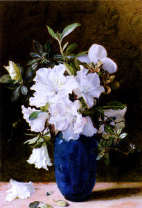  Kate Sadler A Vase Of Azaleas - Art Print