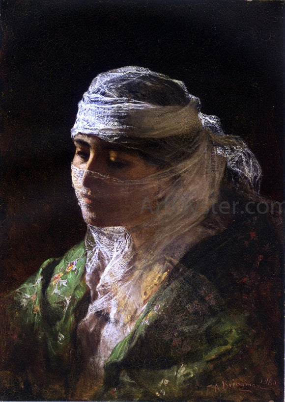  Frederick Arthur Bridgeman Veiled Beauty of Constantinople - Art Print