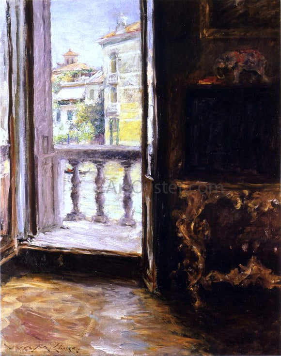  William Merritt Chase A Venetian Balcony - Art Print