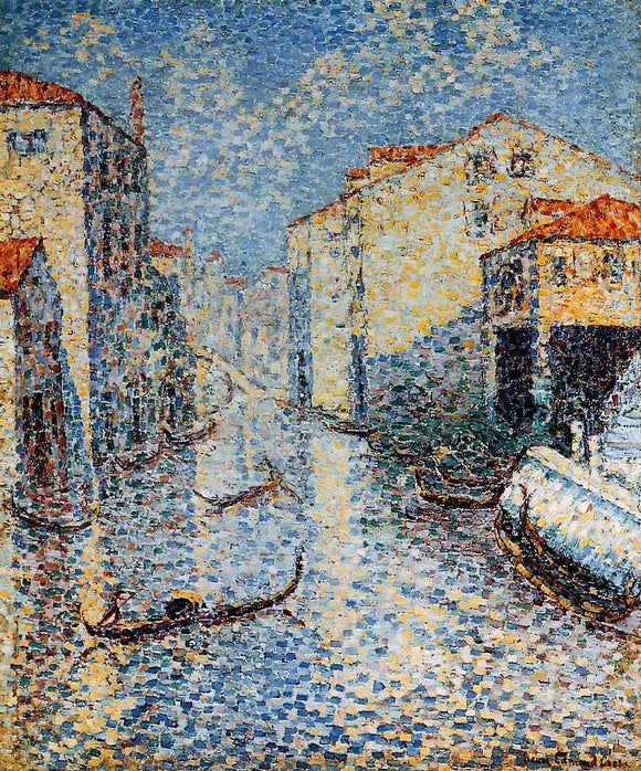  Henri Edmond Cross A Venetian Canal - Art Print