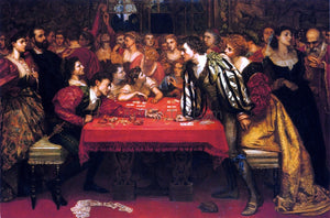  Valentine Cameron Prinsep Venetian Gaming-House in the Sixteenth Century - Art Print