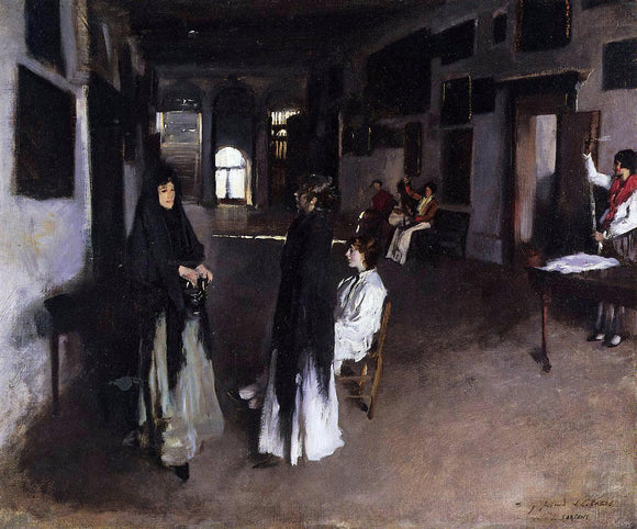  John Singer Sargent A Venetian Interior - Art Print
