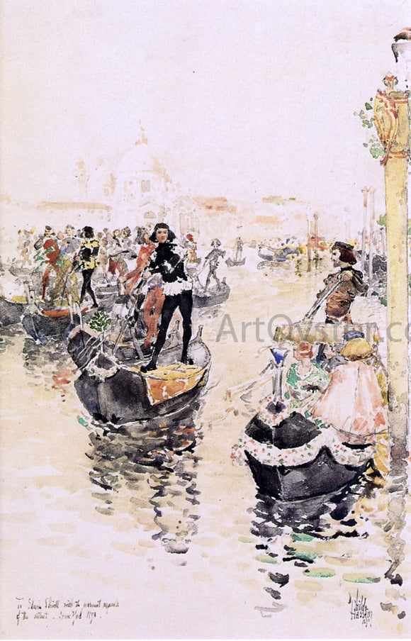  Frederick Childe Hassam A Venetian Regatta - Art Print